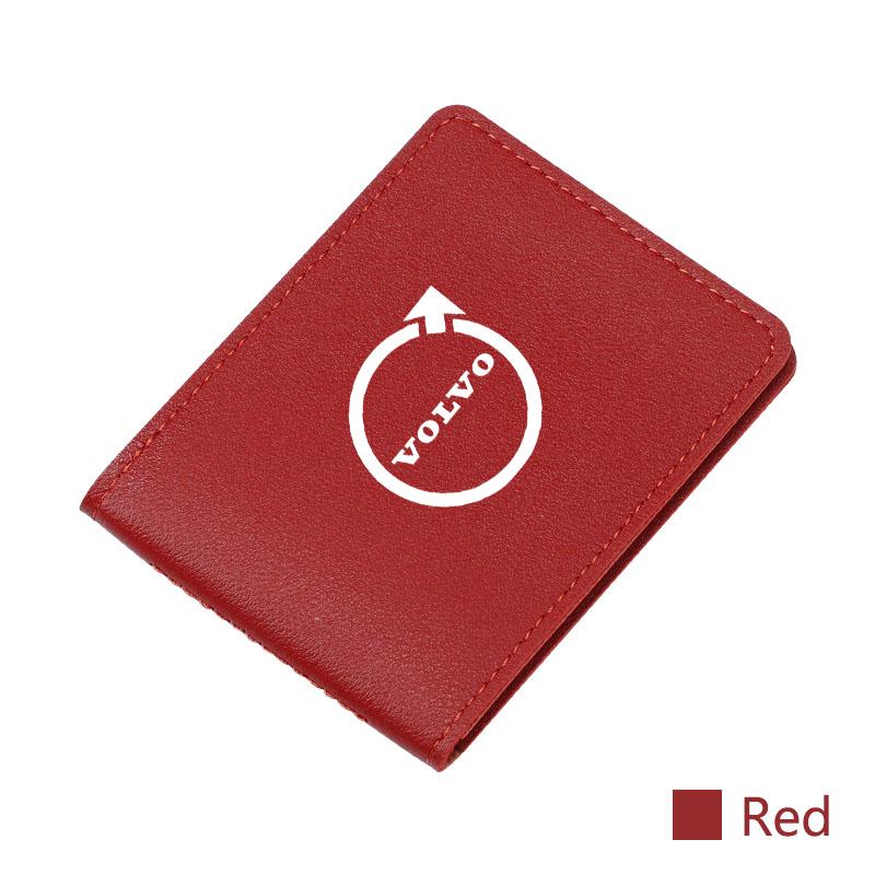 Porta Patente di Guida per Auto Portafoglio in Pelle per Carte di Credito Copertura per Volvo ES90 EC40 EX40 EM90 XC90 V90 V60 XC60 V40 S80 S60 S90 C40 X JP6