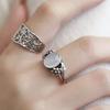 Elegant Chinese Style Adjustable Flower Ring for Women - Versatile, Artistic, and Fashionable Index Finger Accessory.