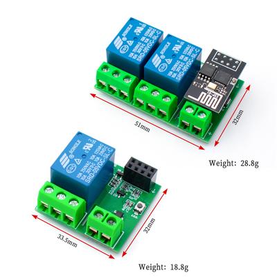LIZAO ESP8266 ESP-01/01S WIFI Relay Module DC5V 1 Single Channel Dual Channel For Smart Home APP Control