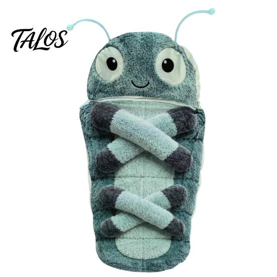 Funny Caterpillar Sleeping Bag, Wearable Hugging Cocoon Lounger, Full Body Wrap, Cozy Sleep Sack for Naps Reading Dorm Travel Use