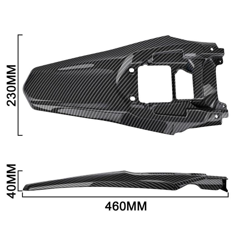 Rear Fender Carbon Fiber Pattern Mud Guard Cover Wheel Protection Motorcycle Accessories For Sur-ron Ultra Bee Electric E-Bike