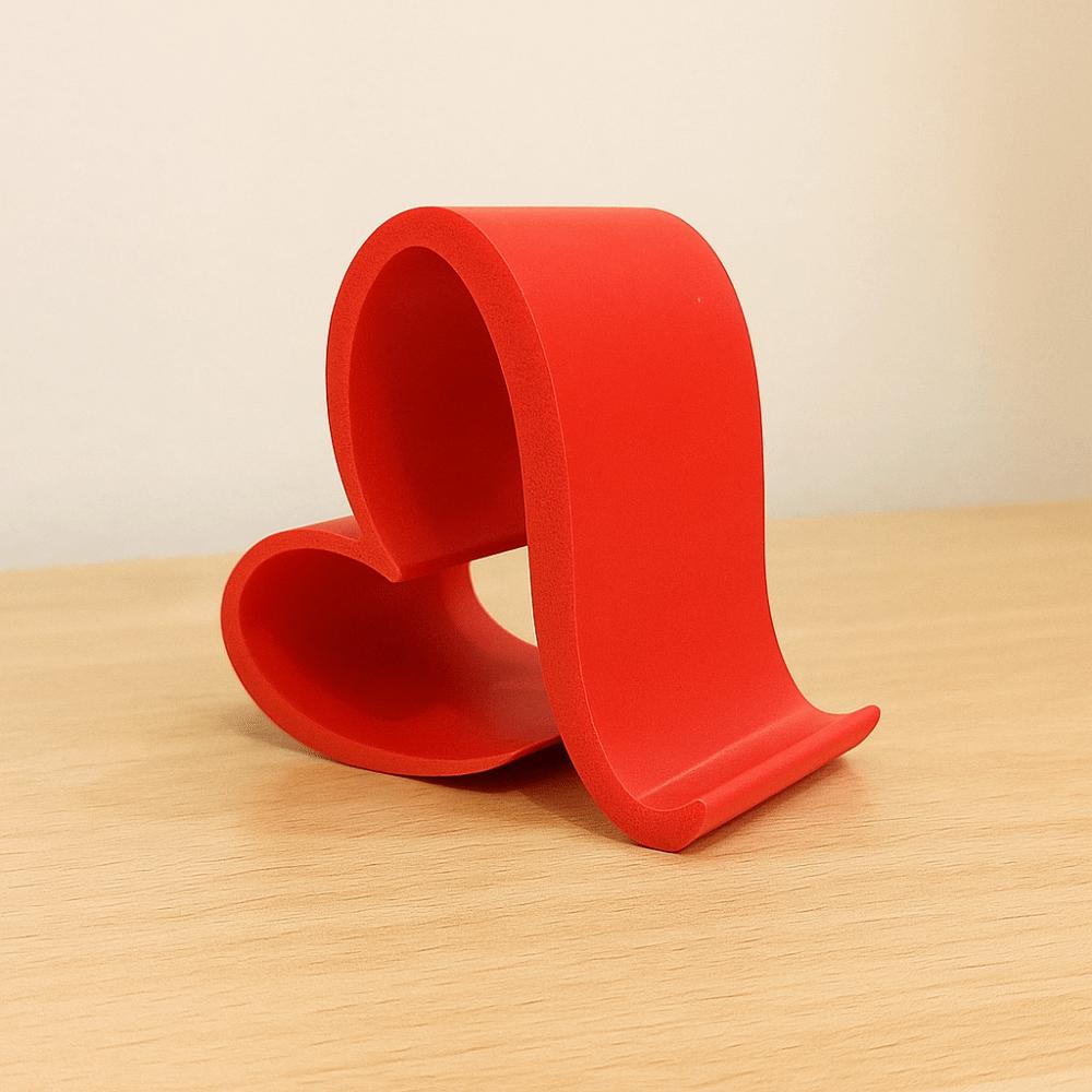 PLA Heart Shaped Phone Stand Aesthetic Multi-functional Love Mobile Phone Holder Statue Ins Girl Desk Lazy Bracket Lover's Gift