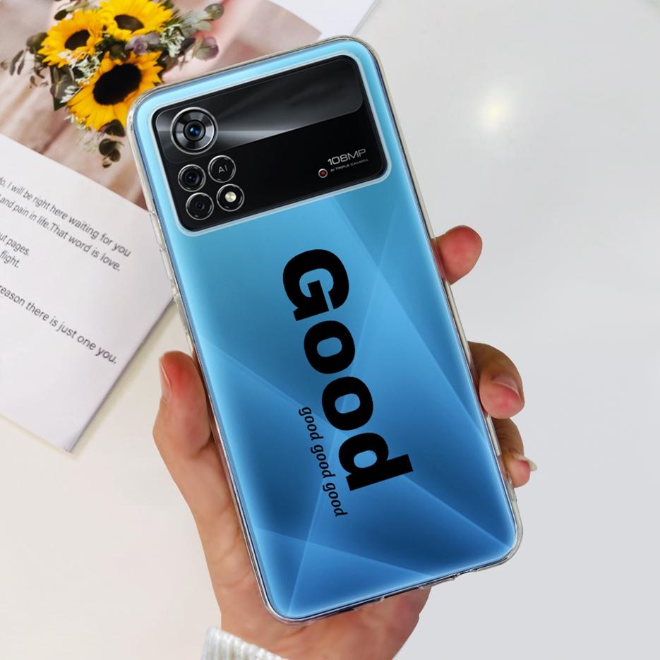 Xiaomi Poco X4 Pro 5G tokhoz Stílusos Festett Borítás Puha Szilikon Telefon Tok Xiaomi Poco M4 Pro 5G M4Pro X4Pro Tokokhoz