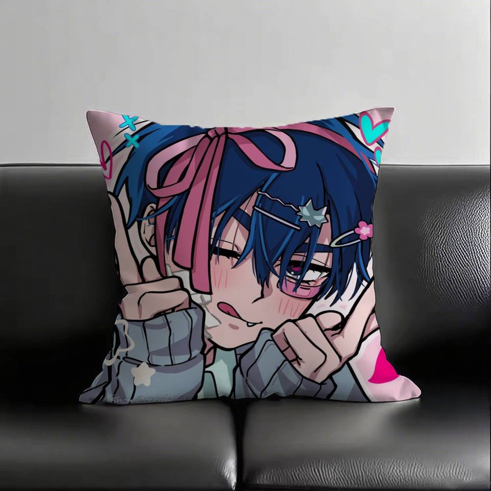 Cool Anime Boy Ivan Lapel Pillow Case Square Bedroom Sofa Leisure Comfort Cushion Car Living Room Home Decoration