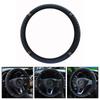 Black PU Leather Diamond Car Steering Wheel Cover Protector 15\/38cm Accessories
