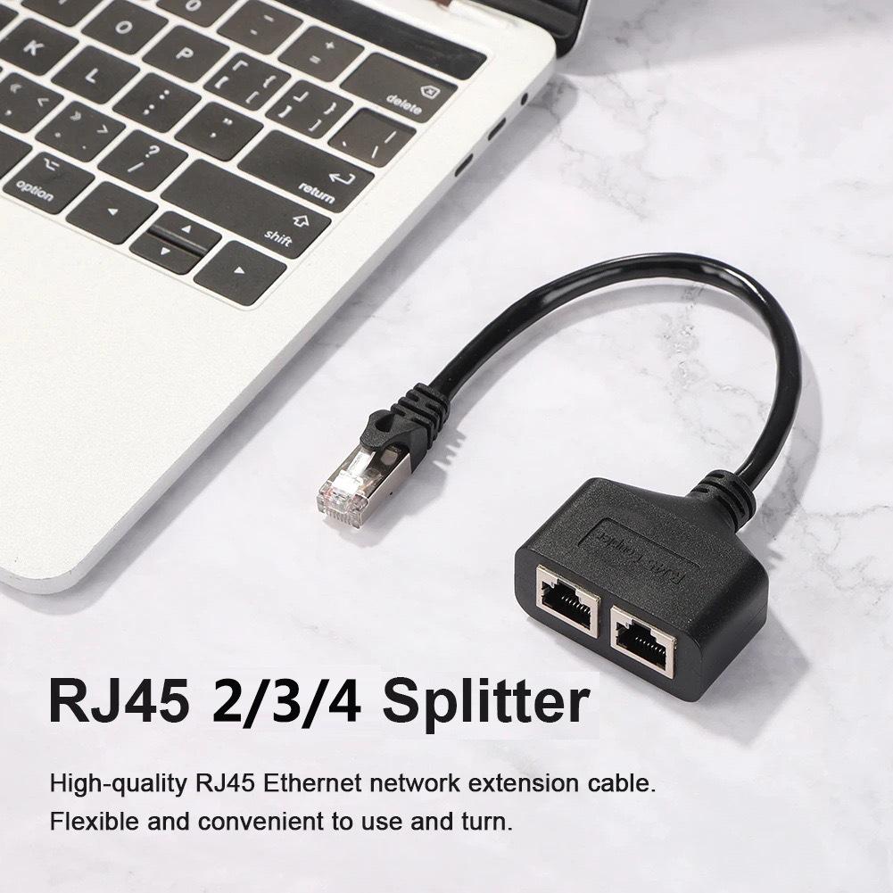 Répartiteur de câble réseau RJ45: Adaptateur Ethernet 1 vers 2/3/4 Ports et Câble d'Extension