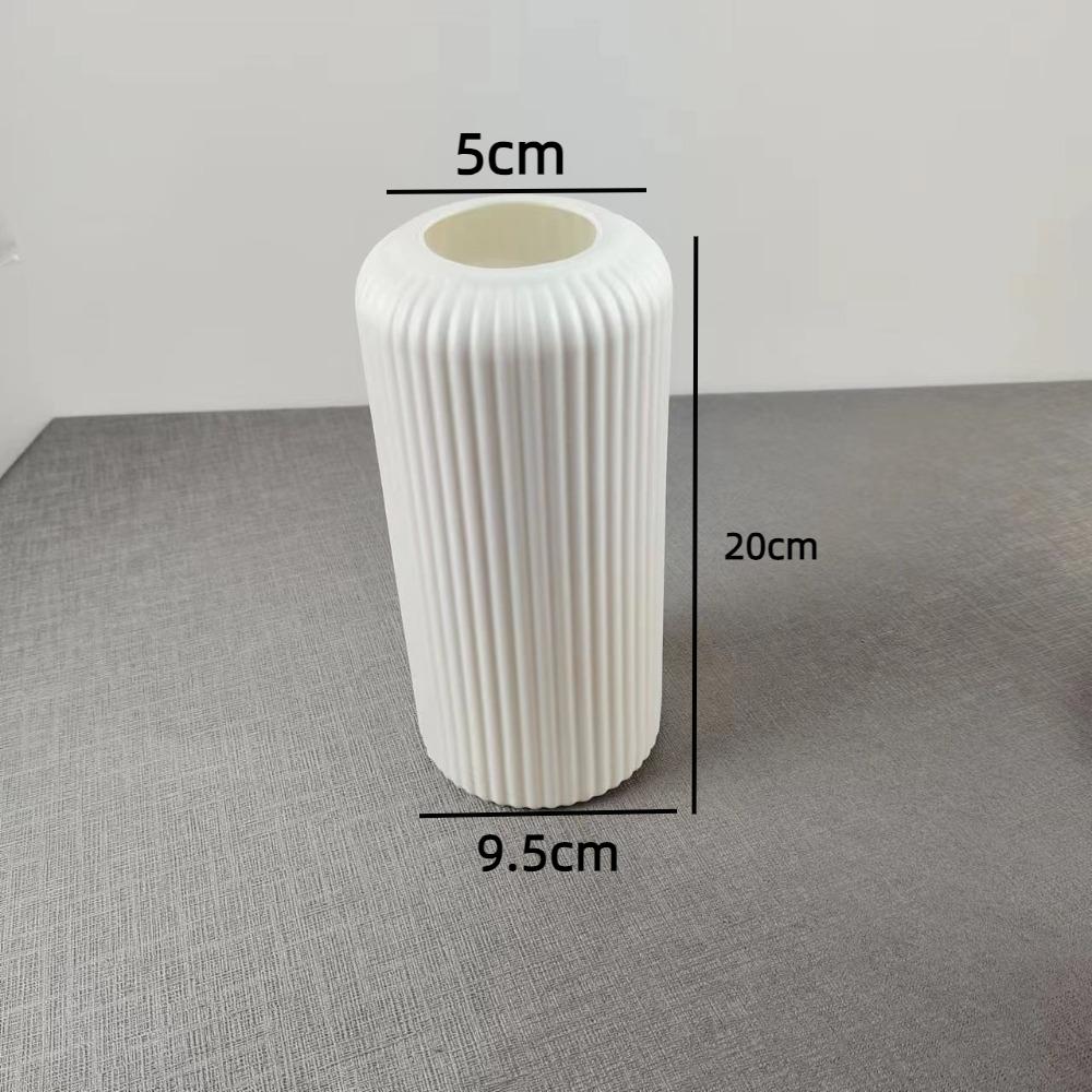 Gestreifte Blumendekoration Einfache Dekorations-Blumenvase Behälter Blumentopf Wohnzimmer