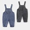 Baby Denim Overalls Spring Autumn Baby Fashion Pants Boys Cute Trousers Korean Style Children's Clothing Trend Girl Overalls