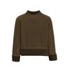 2025 Autumn/Winter Women's Plus Velvet Thick Warm One-Piece Knit Base Layer Sweater with Half-High Collar - Stylish & Slimming