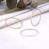 Minimalistischer 0,7 mm ultrafeiner schlichter Ring, der nicht verblasst, Titanstahlring, Damen-Nischen-High-End-Schmuck
