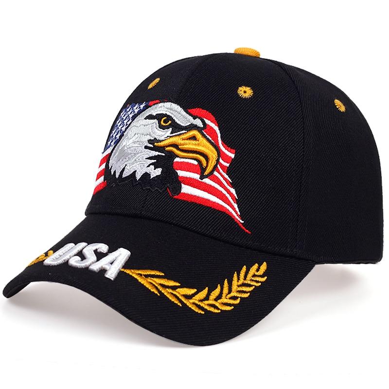 Men 'S Baseball Cap Fashion Snapback Caps For Women Patriotic Embroidery American Eagle And Flag Usa Dad Hat Trucker Hats Gorras