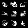 Car Stickers Hunter Hunting Adventure Decals Car Motorcycle Rear Window Decorative Decals Waterproof Cover Scratches ,15cm