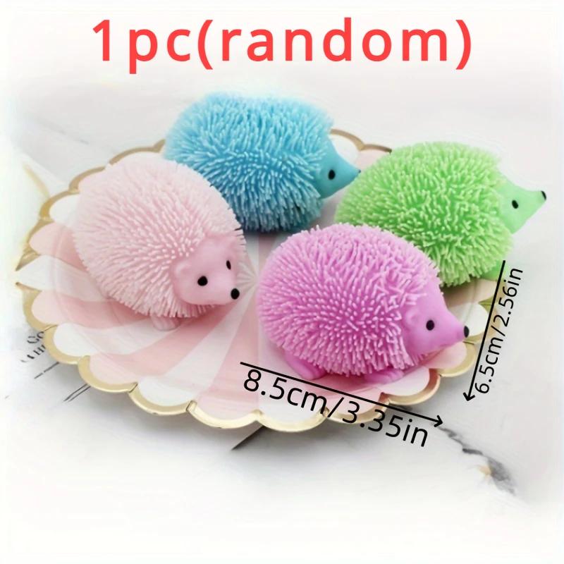 Hedgehog Squeeze Ball Pinch Funny Cute Doll  Spiky Balls  Glitter Sensory Fidget  Stress Relief For Boys & Girls Adult