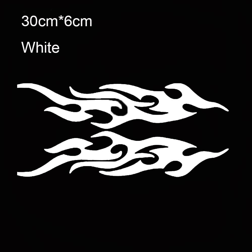 2pcs Popular Vinyl Reflective Car Decoration Flame Fire Vehicle Decal Car Sticker