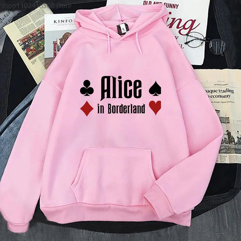Alice In Borderland Anime Hoodie Men Couple Cartoon Sweatshirt Hip-hop Trending Aesthetic Manga Gift Winter Clothes