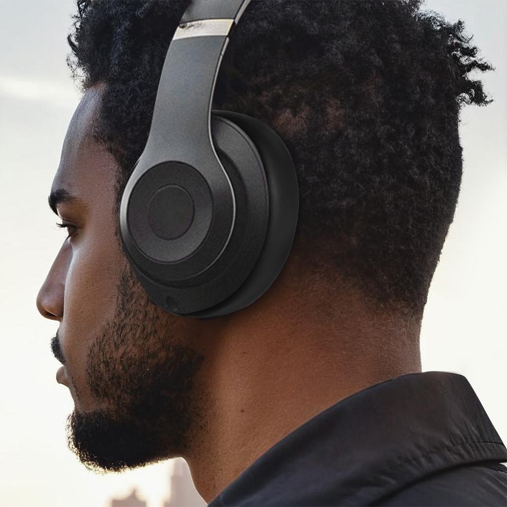 Ohrpolster mit hochdichtem Memory-Schaum Weiches Leder Ersatz-Ohrpolster Kopfhörer-Ohrenabdeckungen für Beats Studio 2.0 Studio 3.0