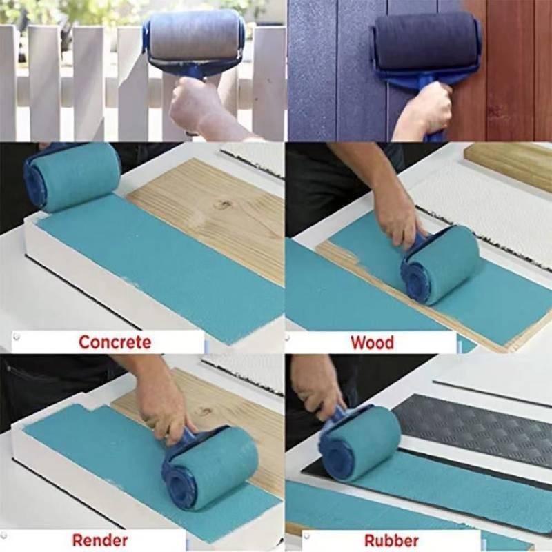 Premium Sponge Roller Brush Set For Home Painting With Flexible Extension Rod For Corners