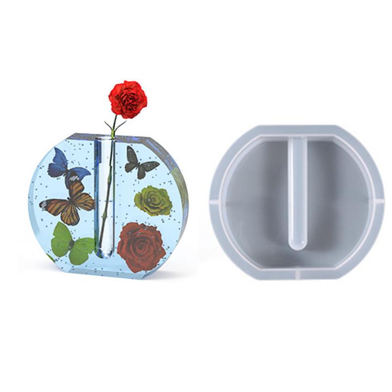 Silikonform Harzgussform mit Reagenzgläsern für Hydrokultur/Blumen Home Office Desktop