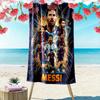 Lionel Messi Druck Strandtuch, Großes Weiches Schnelltrocknendes Handtuch für Strand Camping Schwimmen