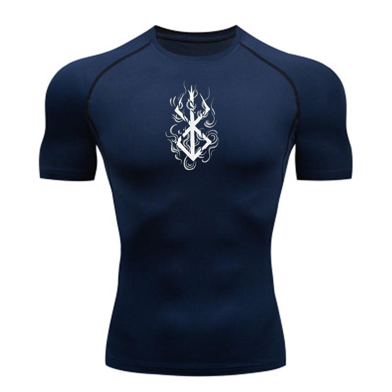 Anime Herrkompressionsskjorta Fitness Sport Löpning Tight Gym T-shirts Atletisk Träning Snabbtorkande Toppar T-shirt Sommartopp y2k