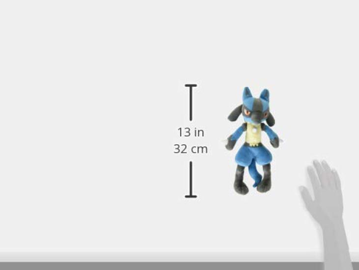 Sanei Boeki ALL STAR COLLECTION Lucario Plush Toy PP12 Pokémon (S) W10.5×D10×H29.5cm Pokémon
