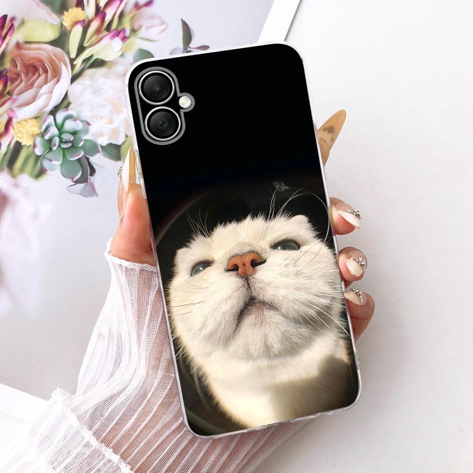 For Samsung Galaxy A06 4G Case SM-A065F New Fashion Flowers Clear Silicone Soft Cover For Samsung A07 2025 A 07 GalaxyA07 Fundas