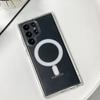 Original Magsafe Magnetic Clear Case for Samsung Galaxy S24 Ultra S21 FE S22 Plus S23 Ultra Wireless Charging Shockproof Cover