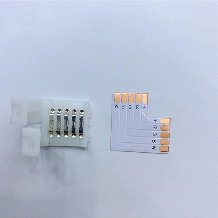 No Soldering Led connectors 4 Pin T/L/X Shape 90 Degree Corner connectors Solderless LED Strips Connectors Easy to Use