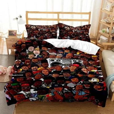 Hip Hop Rapper 3D Duvet Cover Bedding Set Comforter Linen Pillowcases Home Decor Single Double Twin King Queen