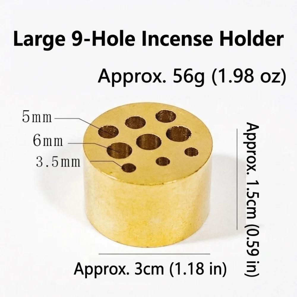 9 Holes Incense Holder Compact Ornament Fragrance Incense Stick Plate Versatile Vintage Mini Vase Meditation