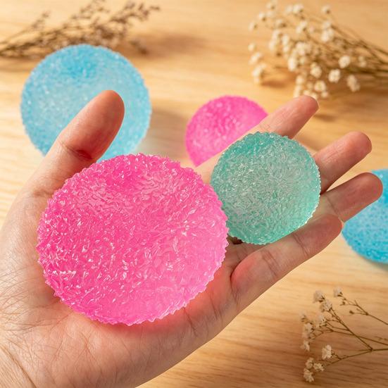 Semitransparent Frosted Stress Ball Anxiety Relief Textured Ball Squeeze Sensory Toy Decompression Fidget Toy Party Favors