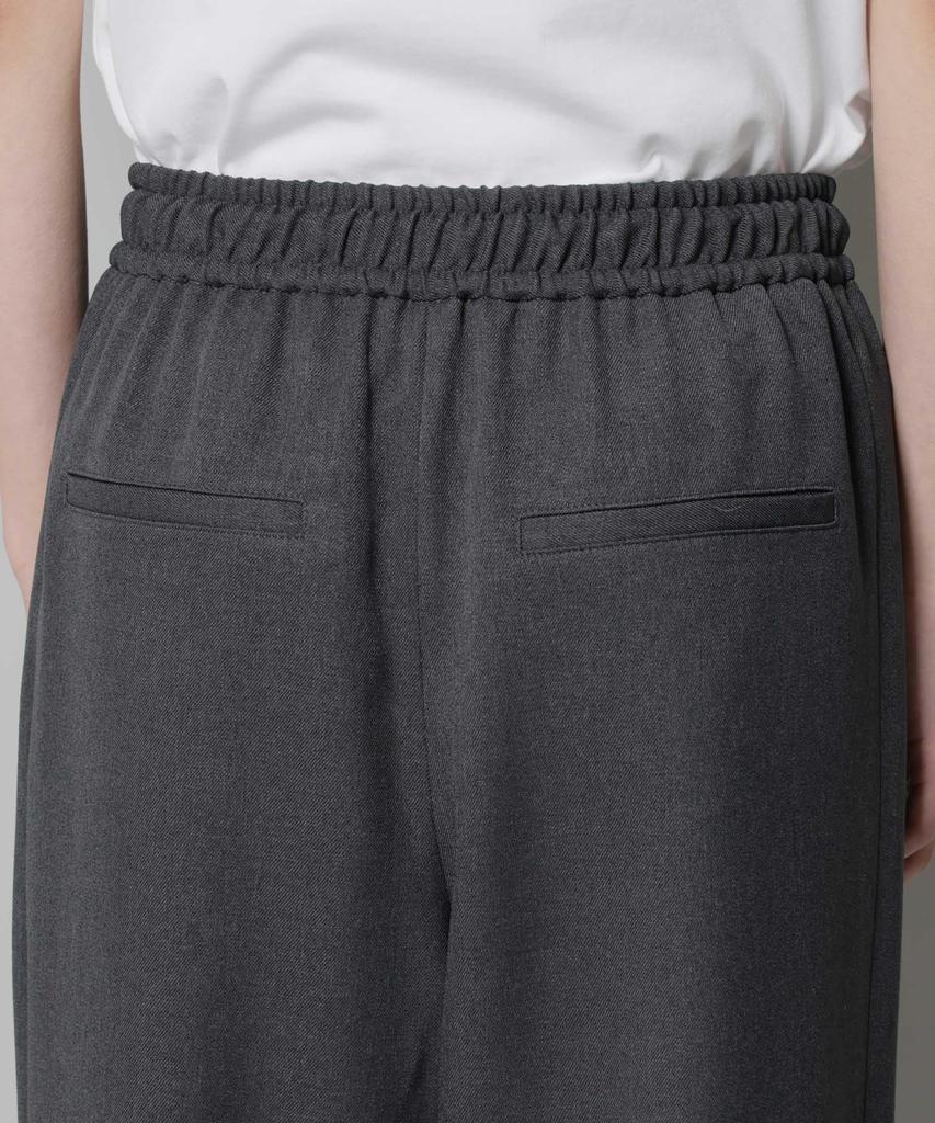 Nano Universe Polyester Drawstring Pants with Side Stripes Be Paired with Other F 023 Charcoal Women's Wool-Like (Can Items) 673-5227317
