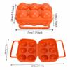 3 Pcs 6 Grid Egg Storage Carrier ABS Egg Holder Durable Egg Box  Indoor Kitchen