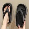 Flip-flops Female Outer Wear Summer Stepping Shit Sense Thick Bottom Anti-slip Beach Clip Toe Sandals