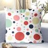 Decorative Polka Dot Pillowcase, Square Pillowcase for Living Room and Bedroom