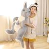 60-150CM Giant Size Kangaroo Plush Toys Mom Stuffed Lifelike Animal Plush Doll Creative Pillow Home Decro Gift