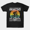 Asian Size Men Print T-shirt I Am A Mountain Biking Dad Funny Father'S Day Mountain Bike No-Cut Heat Transfer Print Cotton Tshirt