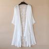 Spring Summer Sun Protection Clothing Embroidery Cardigan Solid Color Women Clothes Lace Cardigans Long Sleeve Women Thin Coats