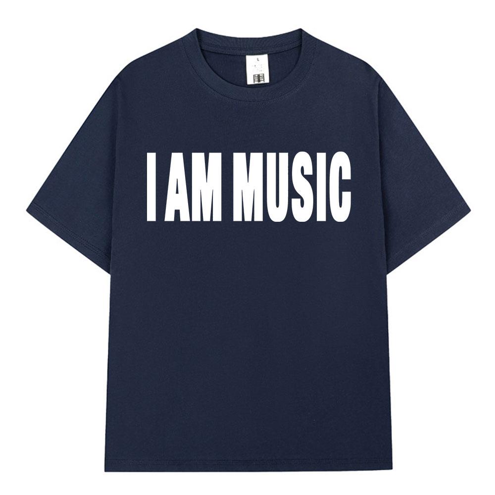 Rapper Playboi Carti Same Style I AM MUSIC Print T-shirt Women Fashion Hip Hop Opium T Shirts Oversized T Shirt Tops