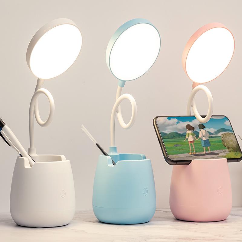 USB Bedside LED Eye-Protection Desk Lamp - Student Study, Dormitory, Reading & Night Light.