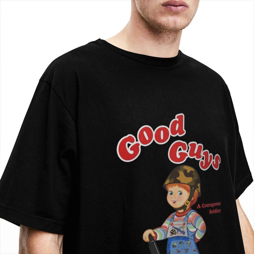 Good Guys Soldier Chucky Merchandise T-Shirt für Kinder für Männer Frauen Horror 80er Jahre Chucky Puppe Vintage Baumwolle Grafik-Tees
