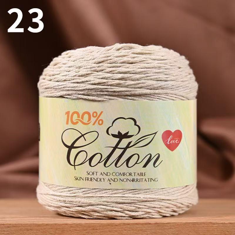 75g Medium Cotton Yarn Cake for Baby Sweater & Crochet Hat - Skin-friendly, Hand-knitted