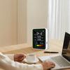 5 In 1 Formaldehyde Monitor Carbon Dioxide Detector Digital Display Temp Humidity Monitor Rechargeable for Air Quality Detecting