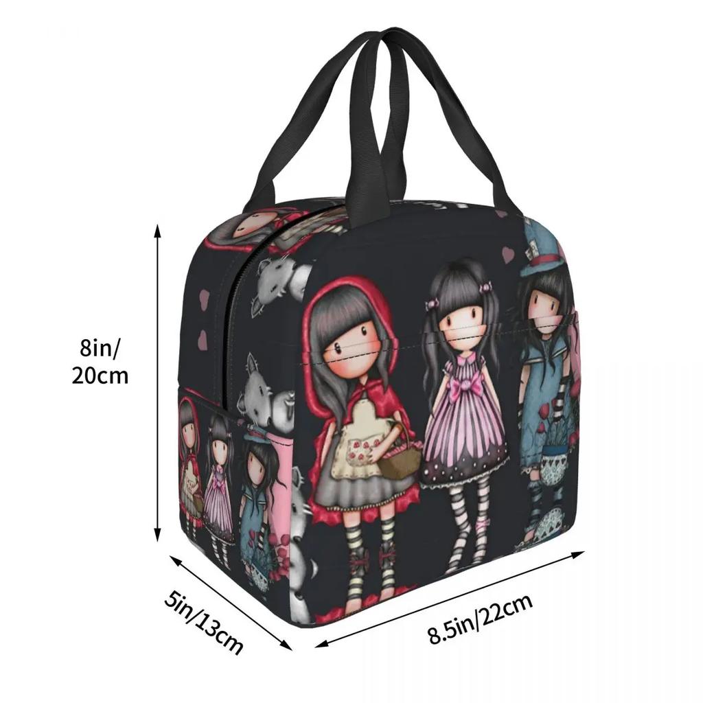 Isolierte Lunchtaschen Bento-Box Tragbare Lunch-Tasche Auslaufsichere Picknicktaschen Kühltasche Thermotasche für Frau Studentin