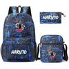 3 stuks/set Anime Naruto Rugzak met Schoudertas Etui voor Jongen Meisje Boekentas Rugzak Mannen Vrouwen Vrijetijds Reistas Rugzak
