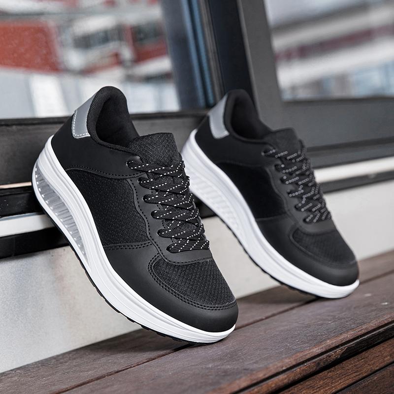 TUINANLE White Shoes Couple Casual Platform Shoes Comfortable Sneakers Lightweight Walking Women Tenis Shoes