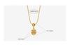 Elegant Double Happiness Hollow Pendant Necklace in 18K Gold Titanium Steel - Retro Chinese Style Clavicle Chain for Women