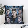Dean Winchester Supernatural Kissenbezug Druckstoff Kissenhülle Dekorationen Überwurf-Kissenbezug Zuhause Reißverschluss 45x45cm