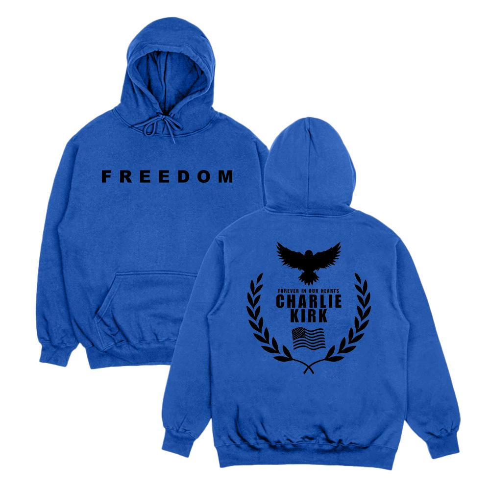 Tribute Charlie Kirk Freedom Hoodies Woman Man New Aesthetic Pullovers Fall Long Sleeve Hoody Oversized High Street Sweatshirts