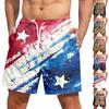 Men's Independence Day Print Lace-up Shorts Casual Pants